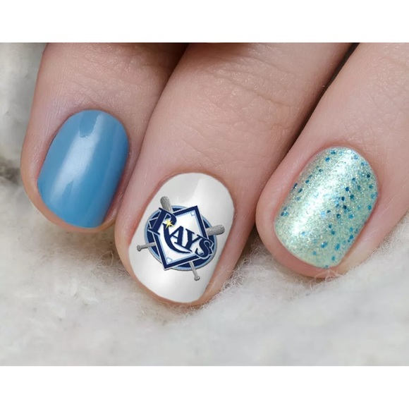 💌BO/GO$6 Tampa Bay Rays Nail Decals - Picture 2 of 4
